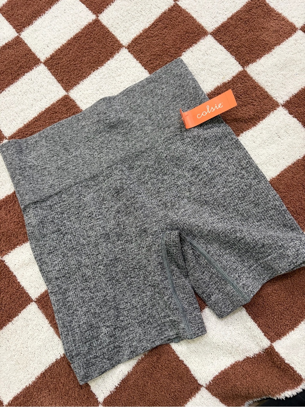 Colsie Gray Seamless High-Rise Athletic Shorts
